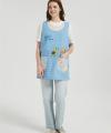 OEM Printed Aprons For WomenWith Pockets | Smock Apron With Buttons For Cooking Manufacturer