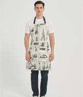 OEM Apron for Men with Pockets  |  Custom Print Canvas Apron with Adjustable Neck Strap