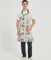 OEM Apron for Men with Pockets  |  Custom Print Canvas Apron with Adjustable Neck Strap