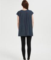 Custom Women's Denim Shirt | 1/4 Zipper Tank Tops Athletic Shirt From Chinese Factory