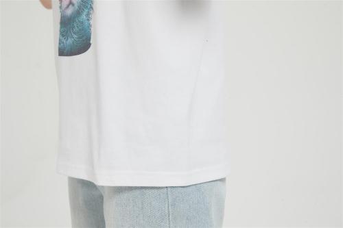 OEM Weomen's Seamless Short-Sleeve T-Shirt | Cute Cat Head Pattern Printing Cotton T-shirt