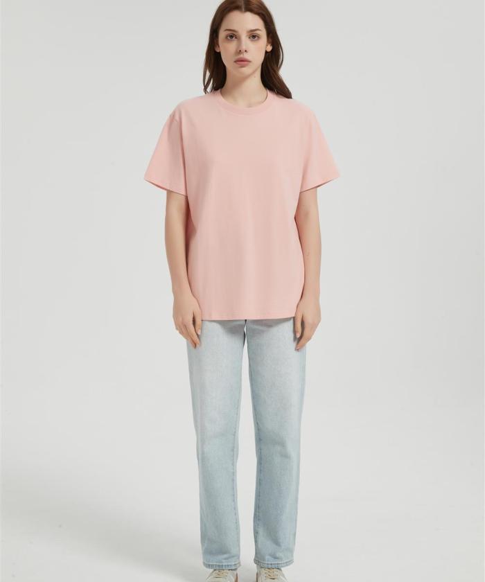 OEM Women's Seamless T-Shirt Supplier | Soild Color Basic Cotton From Chinese Factory