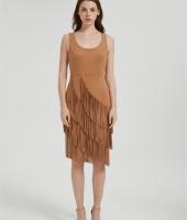 Custom Women Fringe Vest 70s Hippie Faux Suede Sleeveless Tassels Cardigan Cowgirl Western Tops