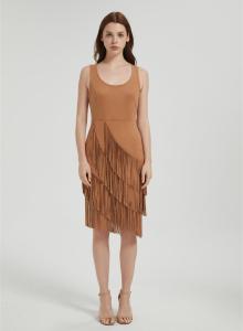 Custom Women Fringe Vest 70s Hippie Faux Suede Sleeveless Tassels Cardigan Cowgirl Western Tops