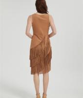 Custom Women Fringe Vest 70s Hippie Faux Suede Sleeveless Tassels Cardigan Cowgirl Western Tops