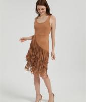 Custom Women Fringe Vest 70s Hippie Faux Suede Sleeveless Tassels Cardigan Cowgirl Western Tops