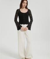 Womens Lace Floral Long Sleeve Mesh Tops | Custom Sheer Blouse Sexy See Through Layering Top Shirts