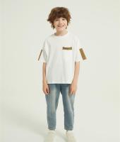 Custom Boy's Color Block T Shirt with pocket | Short Sleeve Summer Tees  T-shirts