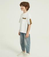 Custom Boy's Color Block T Shirt with pocket | Short Sleeve Summer Tees  T-shirts