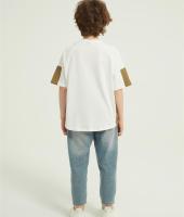 Custom Boy's Color Block T Shirt with pocket | Short Sleeve Summer Tees  T-shirts