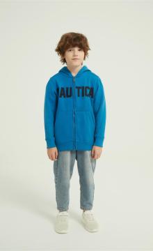 Custom Boys Fleece Lined Full Zip Pullover | Supplier Winter Warm Boy's Full Zip Pullover