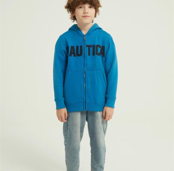 Custom Boys Fleece Lined Full Zip Pullover | Supplier Winter Warm Boy's Full Zip Pullover
