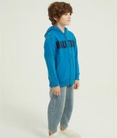 Custom Boys Fleece Lined Full Zip Pullover | Supplier Winter Warm Boy's Full Zip Pullover