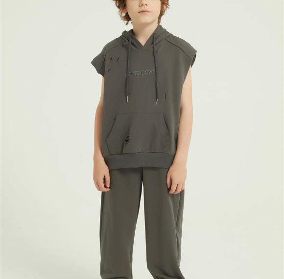 OEM Kids Boys Summer 2PCS Outfits | Custom Elastic Sports long Pant Set