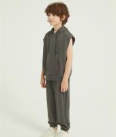 OEM Kids Boys Summer 2PCS Outfits | Custom Elastic Sports long Pant Set