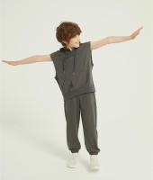 OEM Kids Boys Summer 2PCS Outfits | Custom Elastic Sports long Pant Set