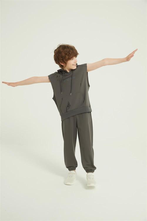 OEM Kids Boys Summer 2PCS Outfits | Custom Elastic Sports long Pant Set