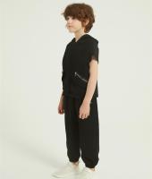 Custom Kids Boys Summer 2PCS Outfits | Elastic Sports long Pant Set From Chinese Factory