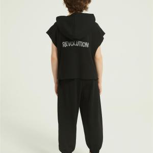 Custom Kids Boys Summer 2PCS Outfits | Elastic Sports long Pant Set From Chinese Factory