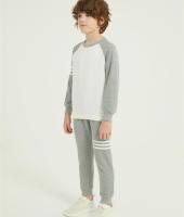 Custom Boy's Color Block T Shirt 2PCS | OEM Outfits Crewneck long Pant Set