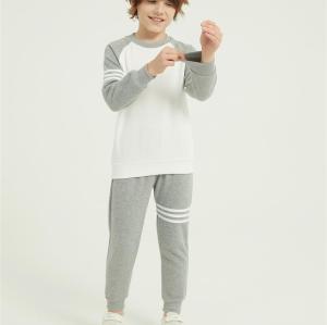 Custom Boy's Color Block T Shirt 2PCS | OEM Outfits Crewneck long Pant Set