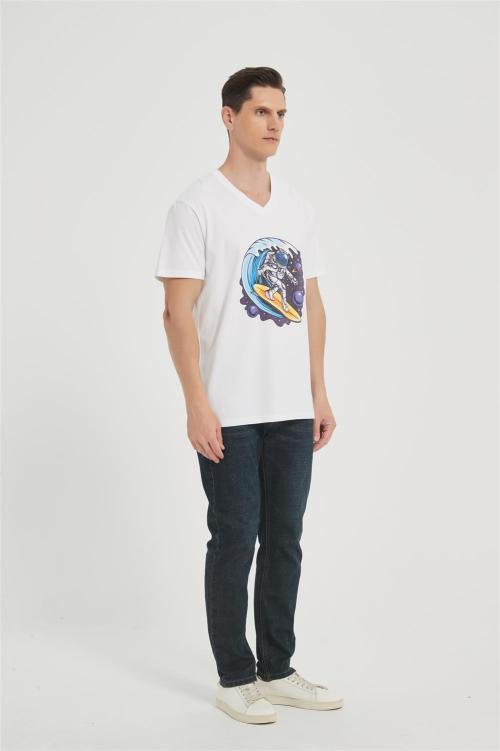 ODM Men's Short-sleeved T-shirt | Summer Casual Blouses Graphic Tees Manufacturer