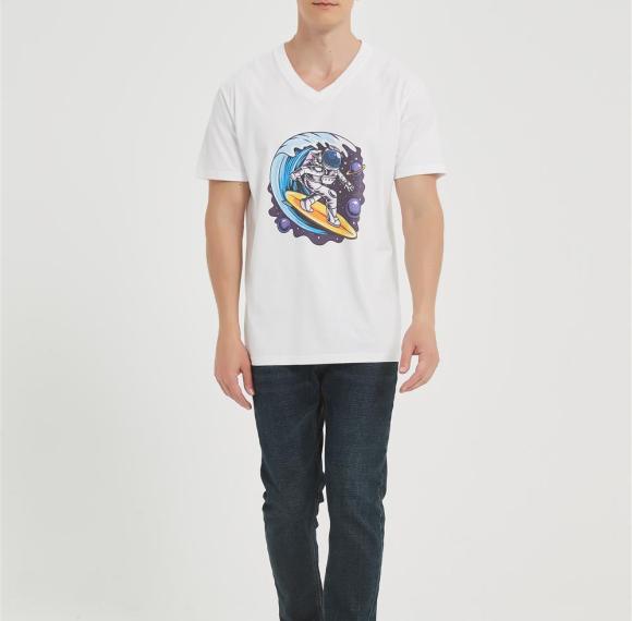 ODM Men's Short-sleeved T-shirt | Summer Casual Blouses Graphic Tees Manufacturer