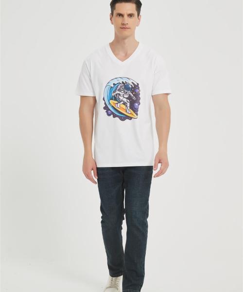 ODM Men's Short-sleeved T-shirt | Summer Casual Blouses Graphic Tees Manufacturer