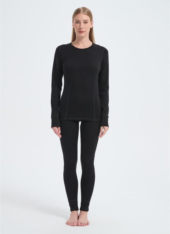 Wholesale Woman's Merino Wool Thermal Underwear Set  | Long Sleeve Merino Thermal From China