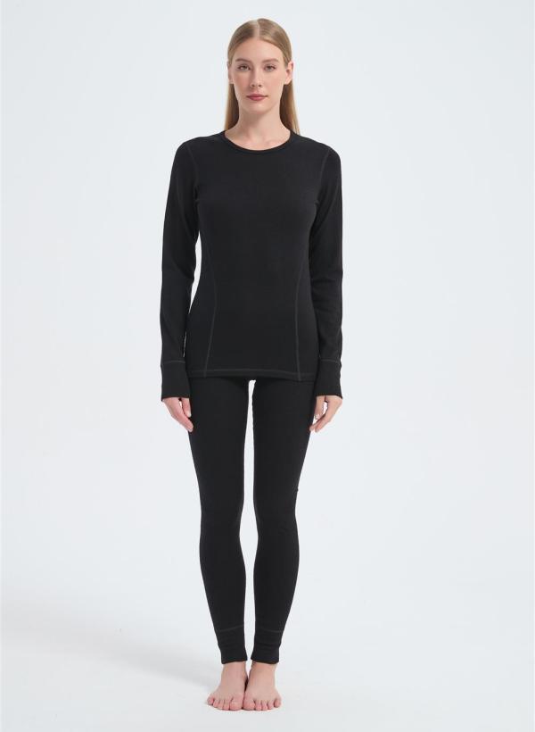 Wholesale Woman's Merino Wool Thermal Underwear Set  | Long Sleeve Merino Thermal From China