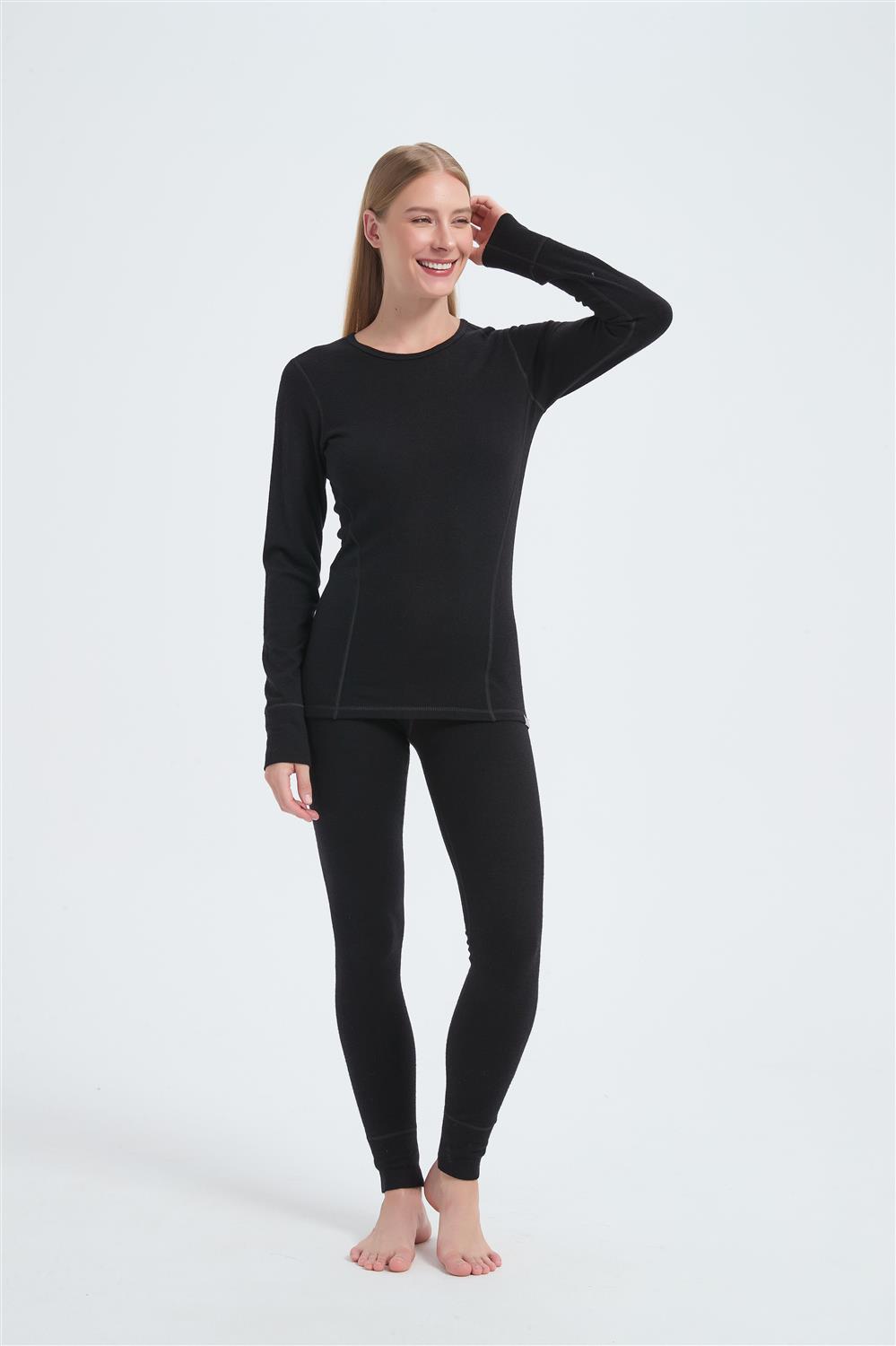 Wholesale Woman's Merino Wool Thermal Underwear Set