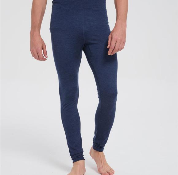 Wholesale Men's Merino Wool Casual Pants | Tight-fitting Sport Pants With Navy Color