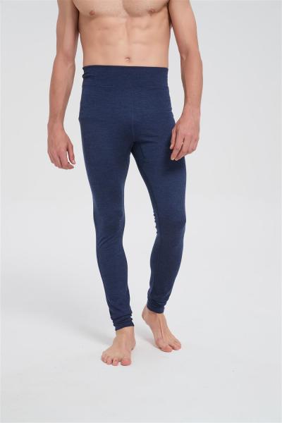 Wholesale Men's Merino Wool Casual Pants | Tight-fitting Sport Pants With Navy Color