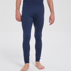 Wholesale Men's Merino Wool Casual Pants | Tight-fitting Sport Pants With Navy Color