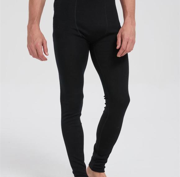 Custom Men's Merino Wool Transit Sweatpants | Flight Comfort Sport Pants With Black Color