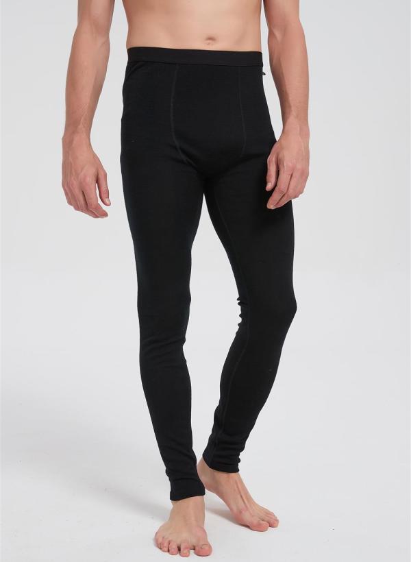 Custom Men's Merino Wool Transit Sweatpants | Flight Comfort Sport Pants With Black Color