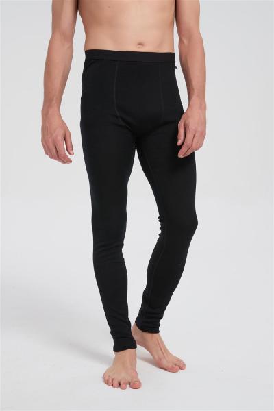 Custom Men's Merino Wool Transit Sweatpants | Flight Comfort Sport Pants With Black Color
