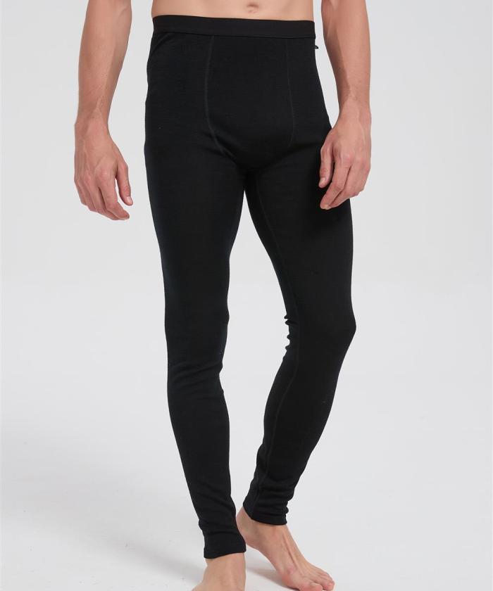 Custom Men's Merino Wool Transit Sweatpants | Flight Comfort Sport Pants With Black Color