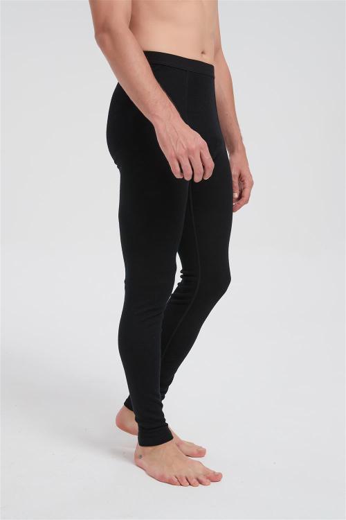 Custom Men's Merino Wool Transit Sweatpants | Flight Comfort Sport Pants With Black Color