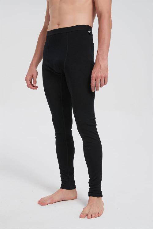 Custom Men's Merino Wool Transit Sweatpants | Flight Comfort Sport Pants With Black Color