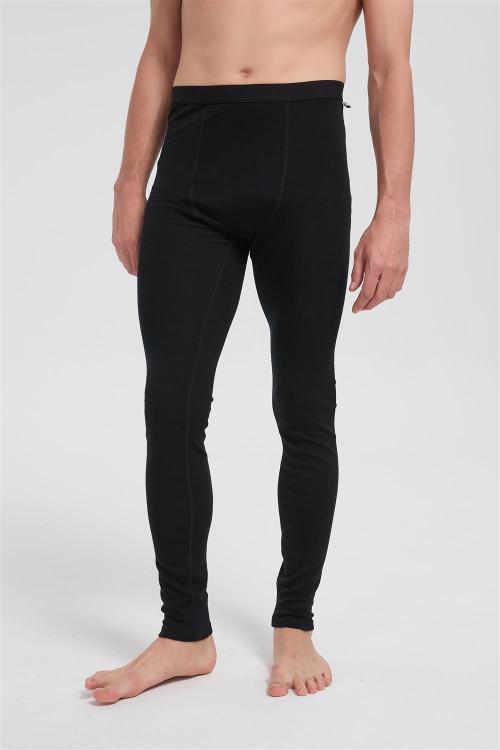 Custom Men's Merino Wool Transit Sweatpants | Flight Comfort Sport Pants With Black Color