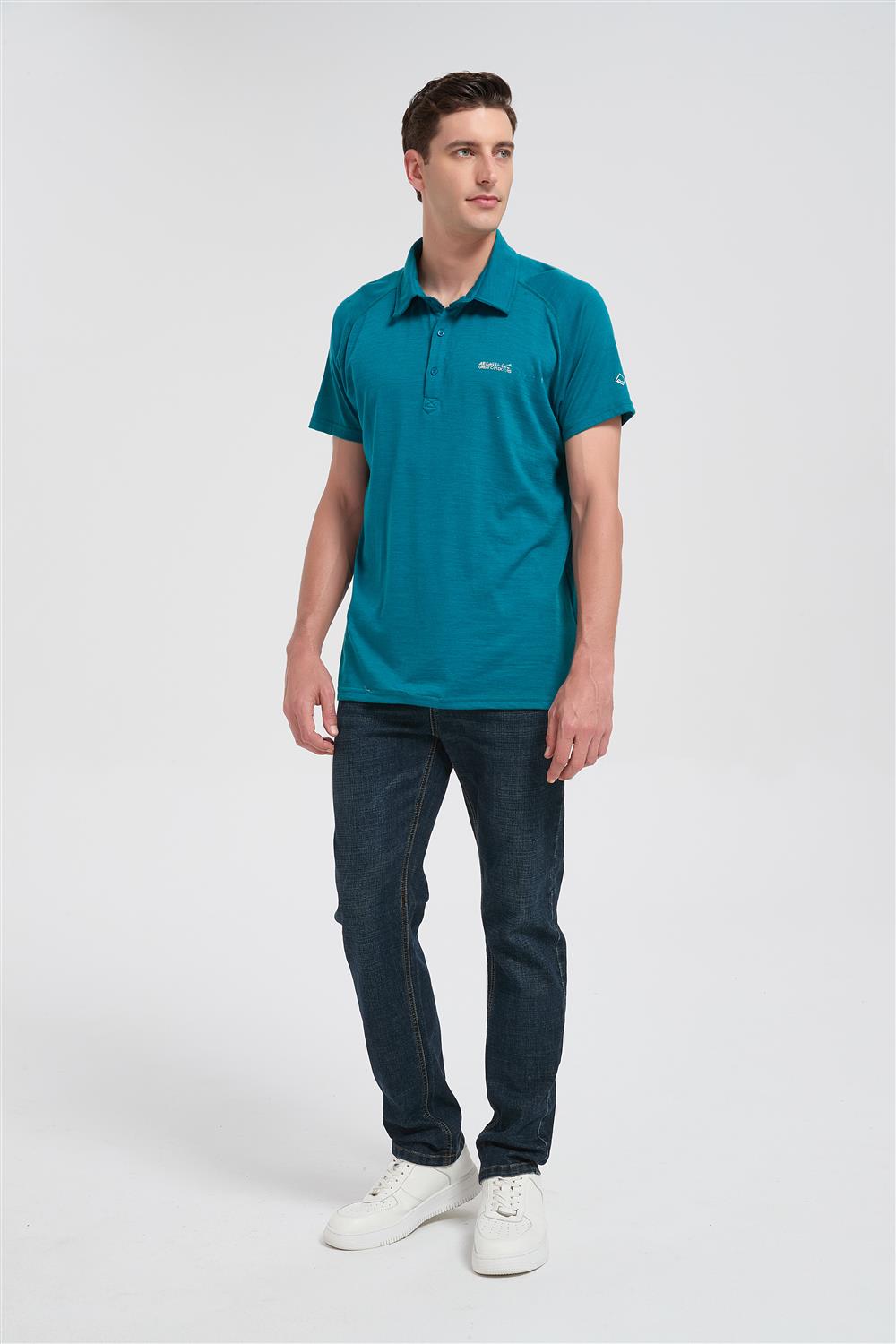 Custom Men's Merino Wool Polo