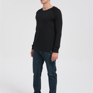 Custom Men's Merino Round-neck T-shirt | Long Sleeve Merino Running T-shirt Suppiler