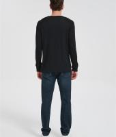 Custom Men's Merino Round-neck T-shirt | Long Sleeve Merino Running T-shirt Suppiler