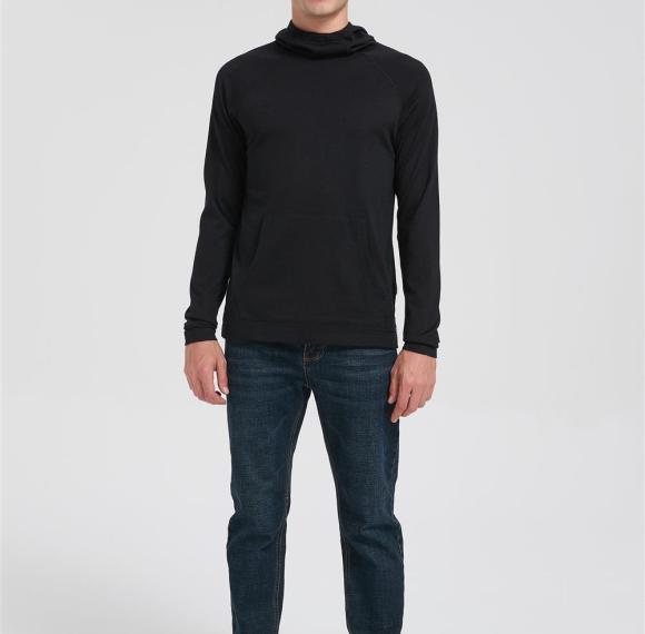 Wholesale Men's Ultralight Packable Merino Hoodie From Chinese Factory