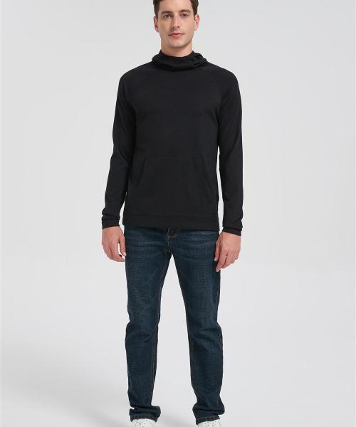 Wholesale Men's Ultralight Packable Merino Hoodie From Chinese Factory