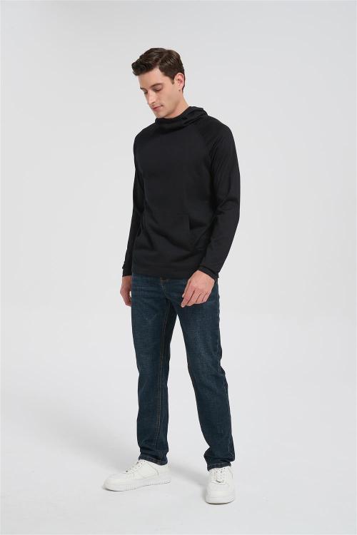 Wholesale Men's Ultralight Packable Merino Hoodie From Chinese Factory