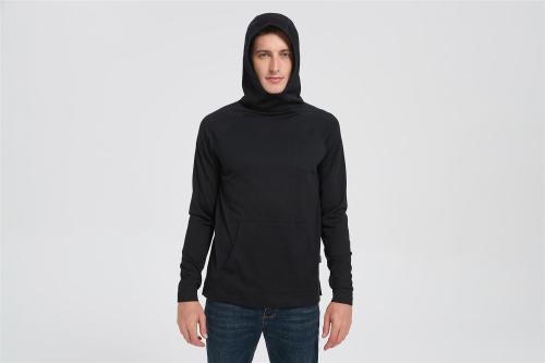 Wholesale Men's Ultralight Packable Merino Hoodie From Chinese Factory