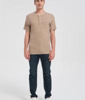 Custom Men's Merino Short Sleeve Henley | Classic Fit Men's Casual Merino Wool Shirt Suppiler