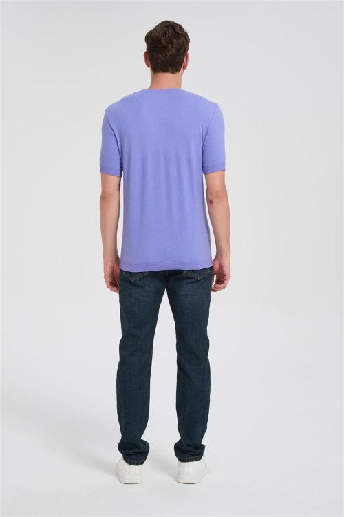 Custom Men's Merino Crew Neck Seamless T-shirt | Wholesale Men's Merino Wool Short Sleeve T-shirt